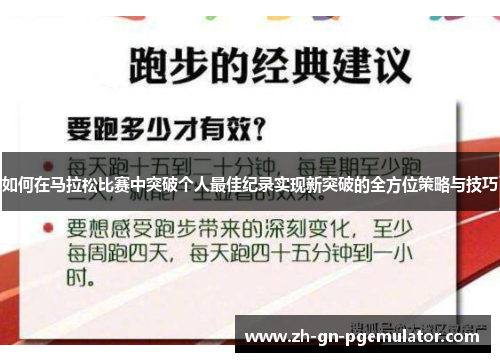 如何在马拉松比赛中突破个人最佳纪录实现新突破的全方位策略与技巧