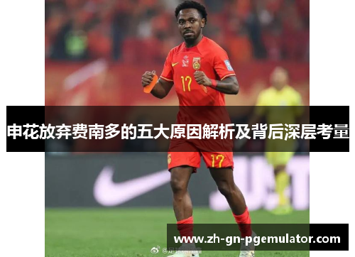 申花放弃费南多的五大原因解析及背后深层考量